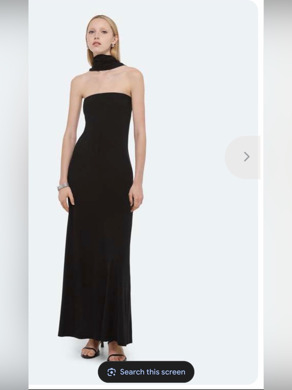 Black  Soft Sash Maxi Dress by Helmut Lang size large NWT